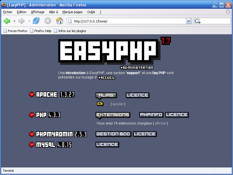 easyphp1 8 pour windows 7